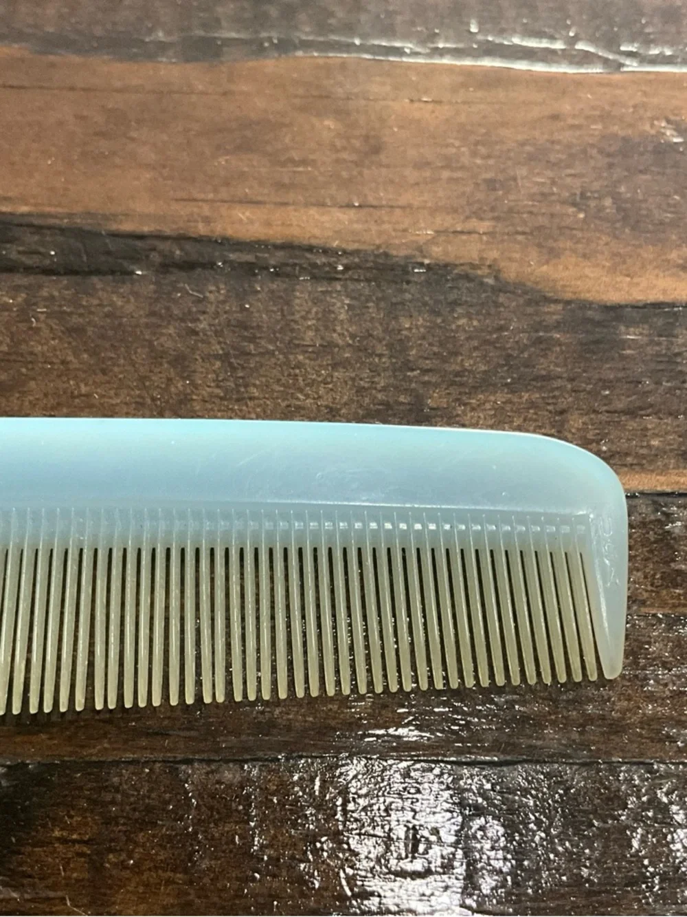 Vintage Light Blue Plastic Comb Nylon by DuPont MCM
